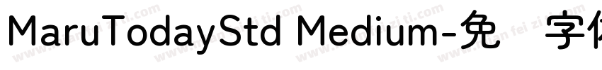 MaruTodayStd Medium字体转换